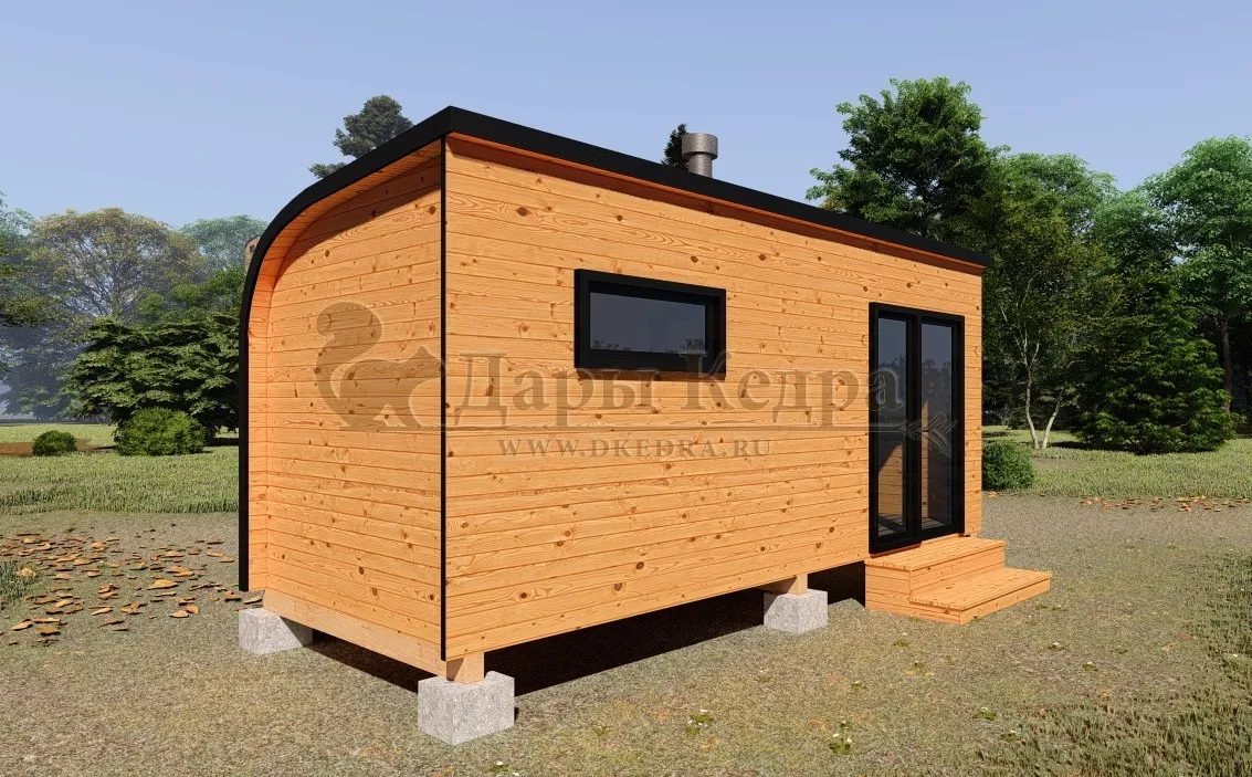 Баня «Парус» из кедра 5х2,2 метра