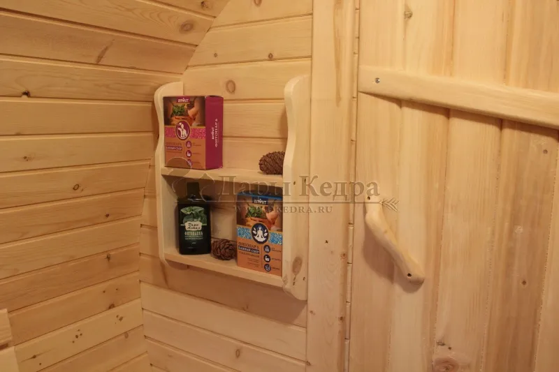 Полка узкая из кедра